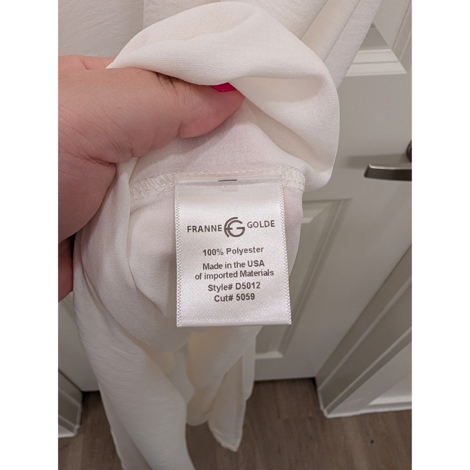 Nwt Franne Golde Santorini Airflow Dress Extra Large Ivory Minimalist Coastal — image 3 of 5